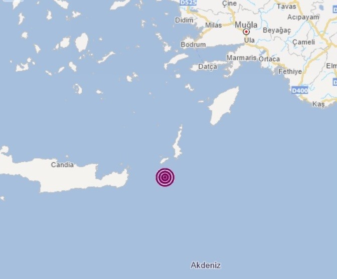 Datça'da 5.5 büyüklüğünde deprem - Resim : 1